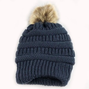 Ladies Winter Chunky Knitted Beanie Hats