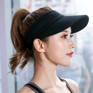 adult cheap sport promotional custom embroidery cotton sun visor cap for summer