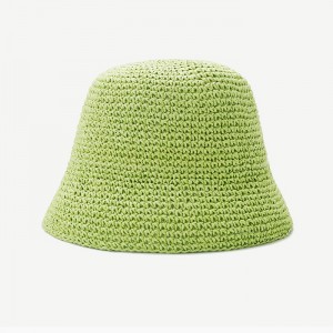 Wholesale Beach Hat Fisherman Bucket Hat Foldable Floppy Summer Straw Hat