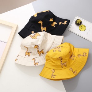 kids children adult multil-color embroidery silk print custom logo printed cotton bucket hat for men women