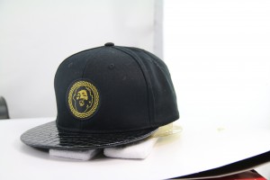 china hot sale Custom 6 Panel Flat brim Embroidery Logo Hats Snapback Cap