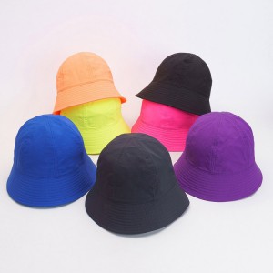 2022 Unisex Polyester Round Top Foldable Designer Multi Color Bucket Hats for Adults