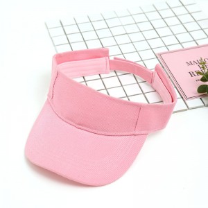 Wholesale custom logo cotton summer sports golf sun visor hat
