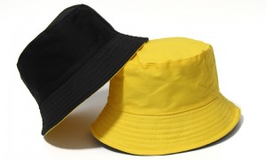 Double-faced cotton bucket hat, fisherman hat