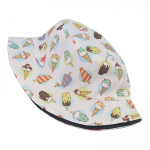 100% silk printing fisherman hat colorful fashion protection sun custom embroidery logo cartoon bucket hat
