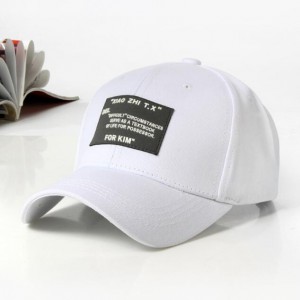Casual all-match hat men’s hip-hop hip-hop solid color patch baseball cap