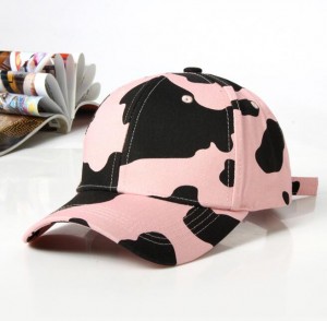 New baseball cap women’s cow print spring and summer peaked cap men’s baseball cap sunscreen sun hat