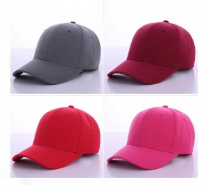 High quality solid color blank hat custom 6 panel sports baseball cap ,Basic Cap