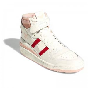 ad Originals Forum 84 HI Gray White Pink Casual Shoes High Heels