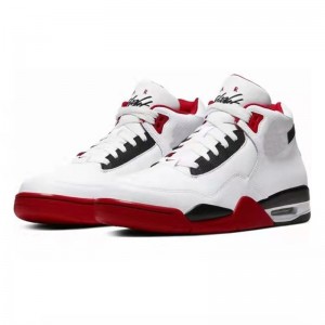 Flight Legacy White Black Red Basketball Shoes Cool