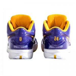 Undefeated×Zoom Kobe 4 Protro Lakers Signed Jointly Basketball Shoes