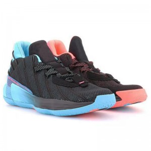 Dame 7 J Black Red Basketball Shoes Cool