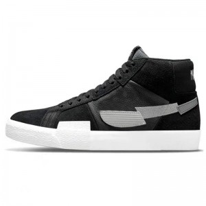 SB Zoom Blazer Mid Black Gray Casual Shoes In Style 2021