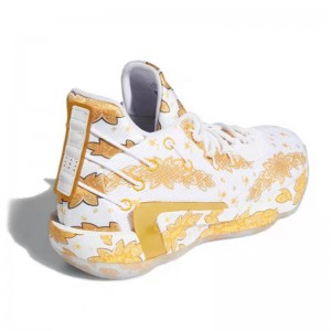 Dame 7 White yellow Trainer Shoes Good For Running