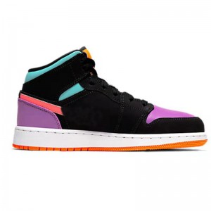 Jordan 1 Mid Candy Basketball Shoes Two Different Colors