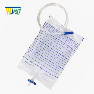 Disposable 2000ml Urine Bag Medical Transparent Drainage Collection Bag