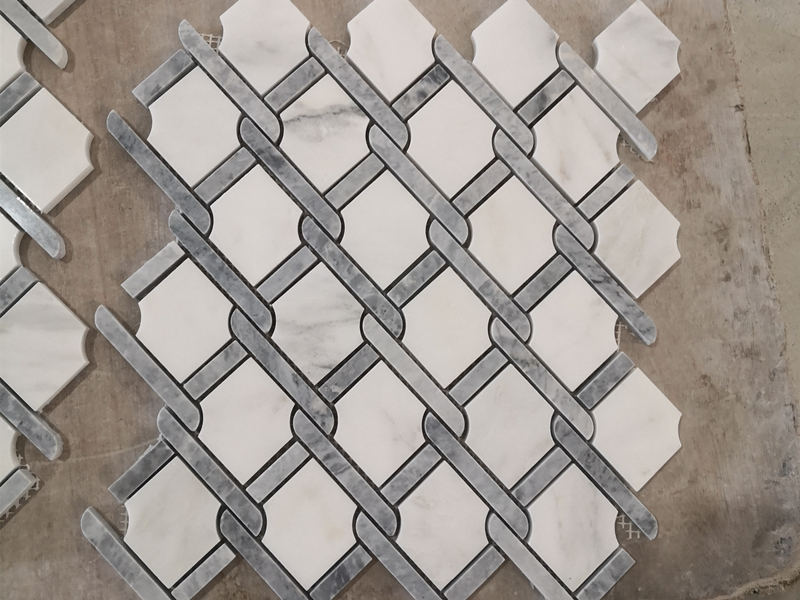 Cumprate Fog Chain Link Stone Mosaic Floor And Wall Tile Made In China (3)