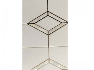 Mozaik pločica s bijelim dijamantnim dizajnom od kineskog sedefa