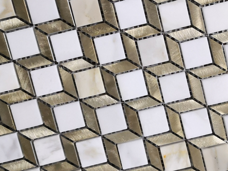 Китай Доставчик на 3D каменни плочки за стена от естествен камък и метал (3)