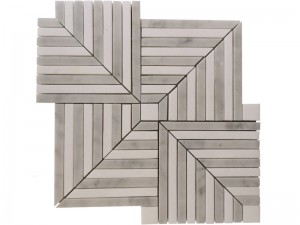 Decoratieve marmeren geometrische tegel diamantsteenmozaïek voor muur/vloer