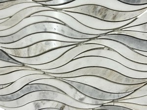 Dekorative Fliesen-Naturstein-Mosaik-Wellen-Wasserstrahl-Rückwand (3)