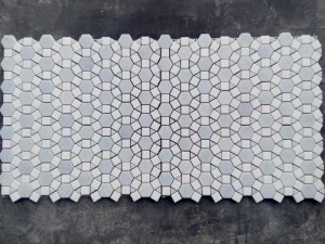 Kiʻekiʻe-Quality China Pallas Waterjet Marble Mosaic Tile No ka lumi ʻauʻau