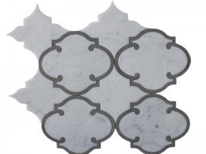 Karštas išpardavimas Baltojo akmens mozaikos dekoratyvinės marmurinės plytelės Backsplash