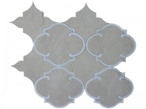 Горячая продажа белая каменная мозаика декоративная мраморная плитка (5)
