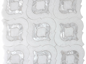 Мозаик од тасоса у облику фењера и беле седефне плочице