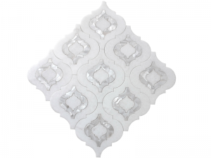 Thassos mramor u obliku lampiona i mozaik od bijelog sedefa