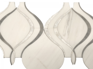 Marble Waterjet Design Uwar Pearl Arabesque Tile Don Adon bango