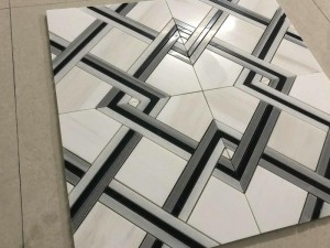 Tukkumyynti 3D Stone Mosaic Big Diamond Marble Tile Backsplash