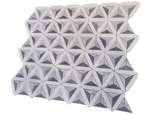 Naujas aukštos kokybės 3D marmurinis deimantinis mozaikos „Backsplash“.