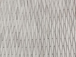 Том ханын чимэглэлд зориулсан энгийн усны урсгалтай модон цагаан гантиг мозайк хавтан