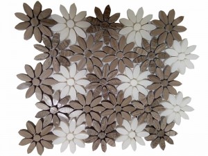 Трицветни смесени слънчогледови водоструйни каменни цветя (6)