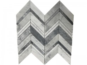 Wholesale Hege kwaliteit Marble Chevron Mosaic Tile Foar Wall / Floor