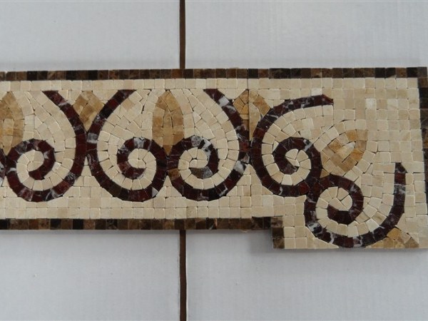 mosaico de puzzle para decoración de faldas mosaico de bordes
