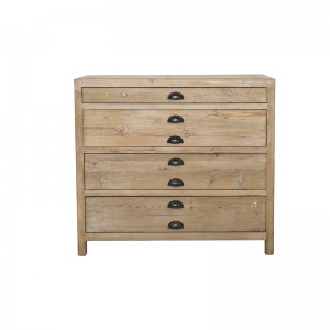 IVintage Recycled Fir Wood Dresser/Isifuba esiNcinane esineDrawer ezi-4