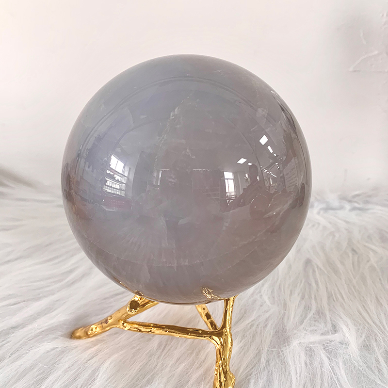 Esferas de cuarzo rosa azul natural cristales curativos de cuarzo pulido bolas para decoración