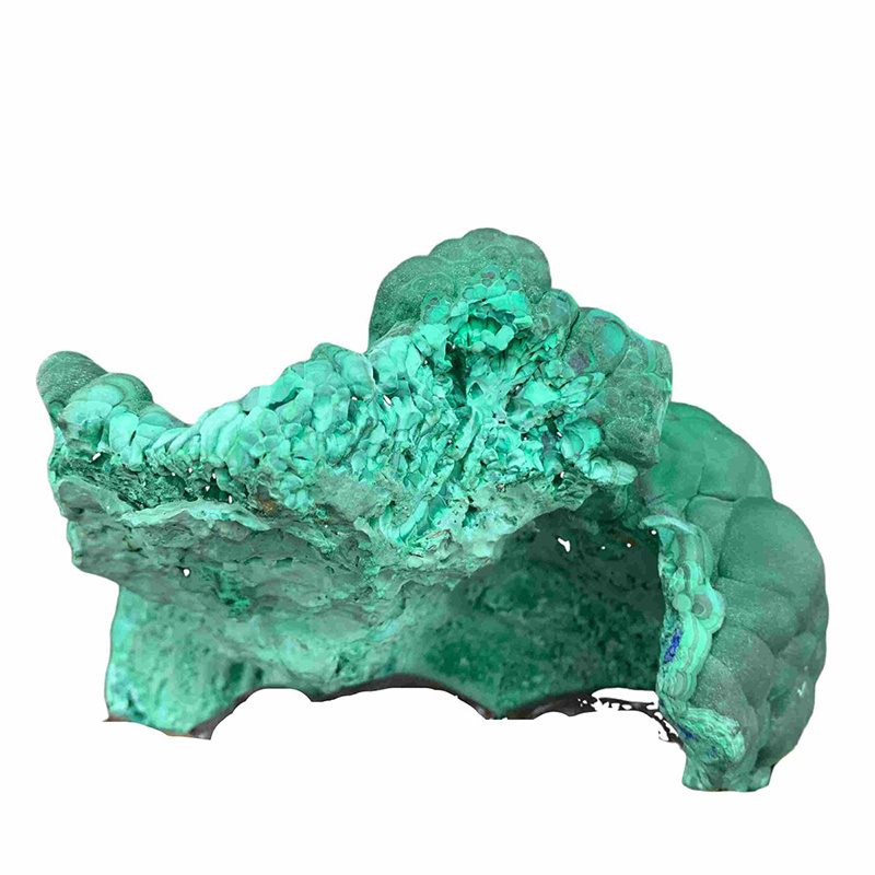 Natuerlike Malachite Mineral Specimen Cat Eye Decoration Gift Include Stand Featured Image