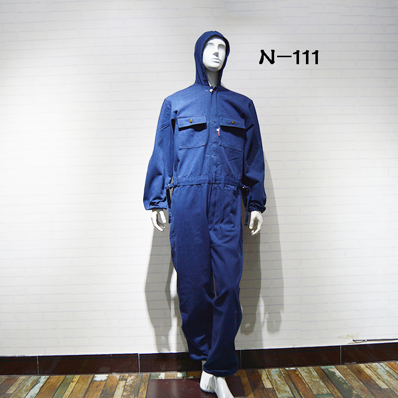 Customized  denim Coveralls Wear-Resistant And Breathable multifunctional overalls construction dustproof work uniforms