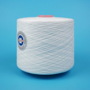 100% Vyèj segondè Tenacity fil Polyester fil 52/2 pou koud tissage ak trikote