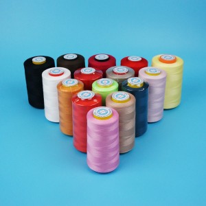 100% Polyester sewing thread 42/2/3 ສໍາລັບຫຍິບແລະຖັກ