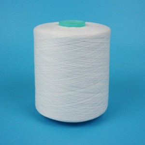 100% Spun Polyester Ħjut 24/1 b'fibra semi matt