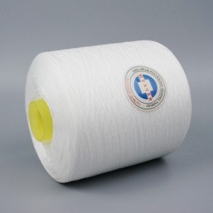 Fabricante de linha de costura de poliéster branco cru 50/2 para bangladesh