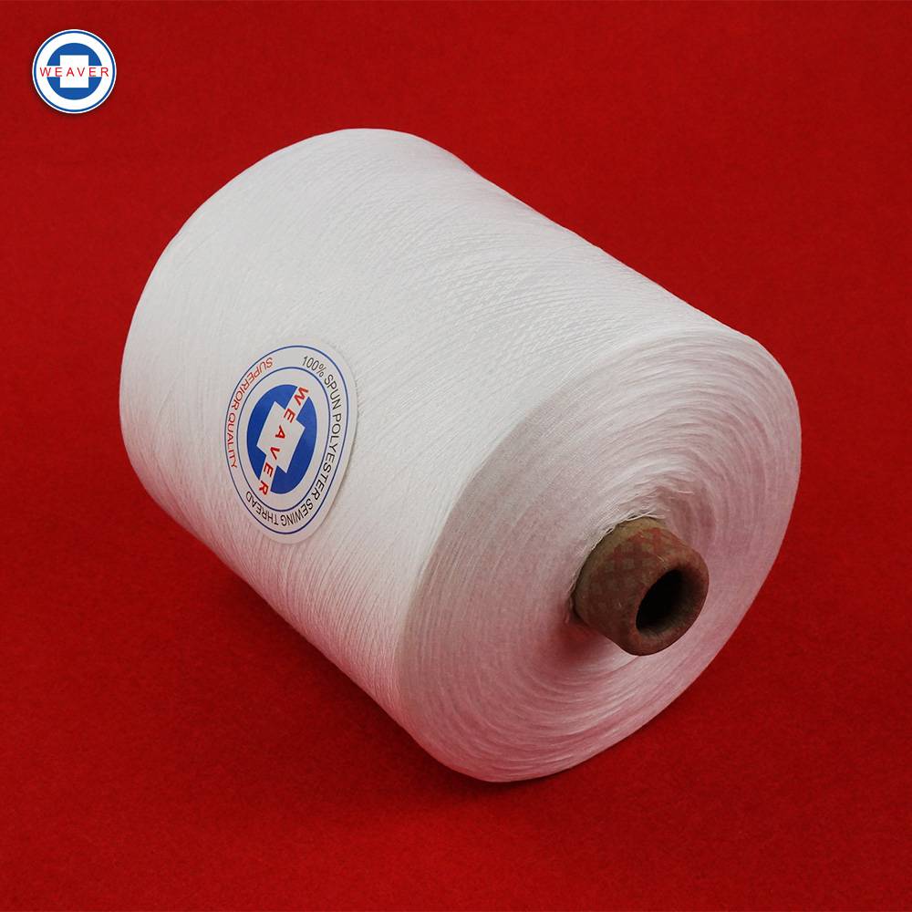 Výrobca surových bielych 50/2 polyesterových šijacích nití pre Bangladéš