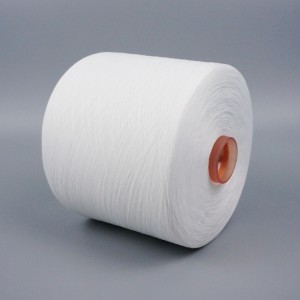 Linha de costura de poliéster semi fosco tfo 32s/2 com fibra yizheng