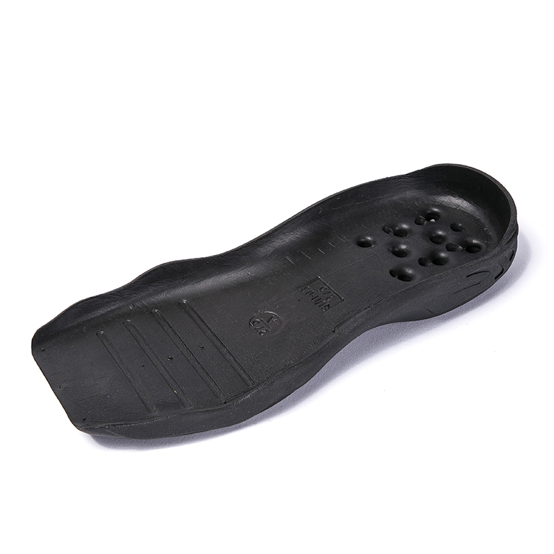 Suola di scarpa da cricket di gomma nera d'alta qualità ùn hè micca faciule da frattura vende un bon design ecologicu
