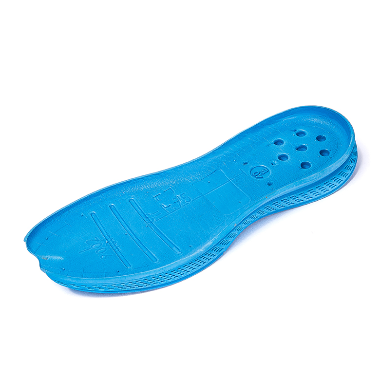 Materia prima de zapato de fútbol con suela de zapato de color azul resistente al desgaste para mujer y hombre