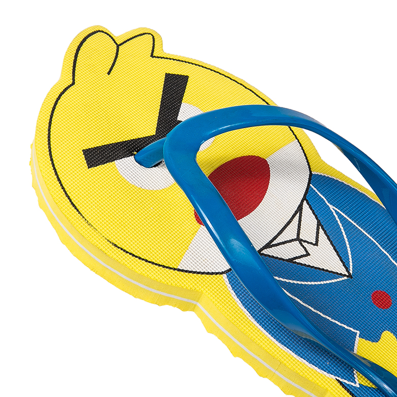 Harga murah burung kuning desain kenyamanan kartun musim panas pantai sandal slider eva flip flop